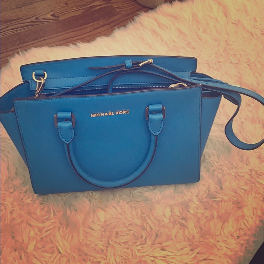 Michael Kors Selma Saffiano Leather Medium Satchel